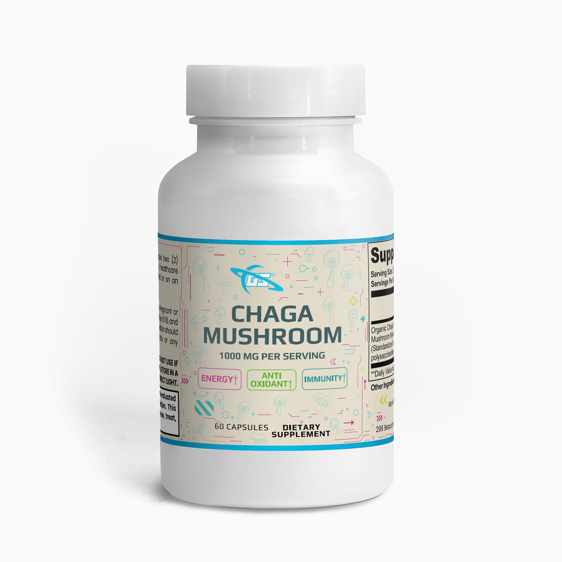 Chaga Mushroom — front label